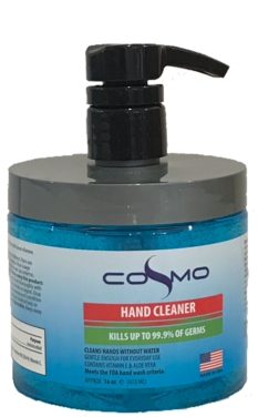 Cosmo Hand Sanitizer 16oz (Made in USA) Isoprophyl Alcohol 70%