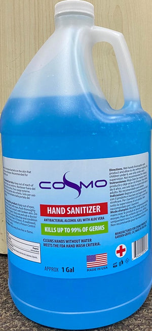 
                  
                    Cosmo Hand Sanitizer 1 Gal (Made in USA) Isoprophyl Alcohol 70%
                  
                