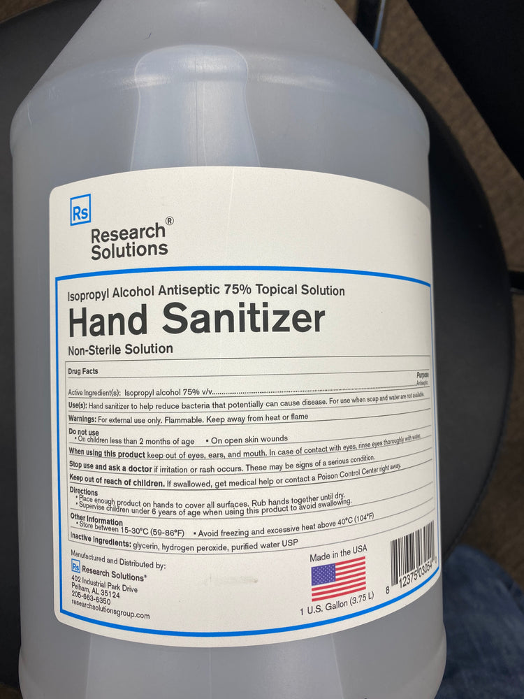 Hanna Spray Hand Sanitizer 1 Gal (Made in USA) Isoprophyl Alcohol 75% - Topical Solution